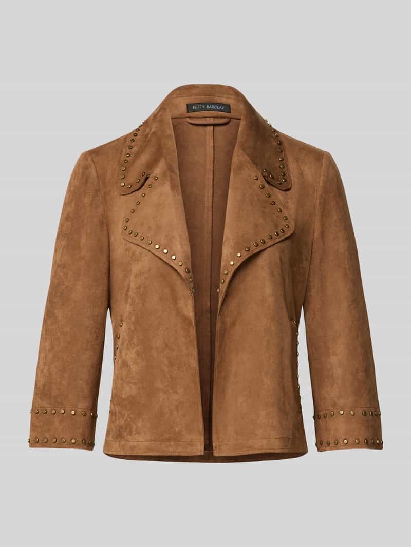 Betty Barclay Blazer in leerlook met studs