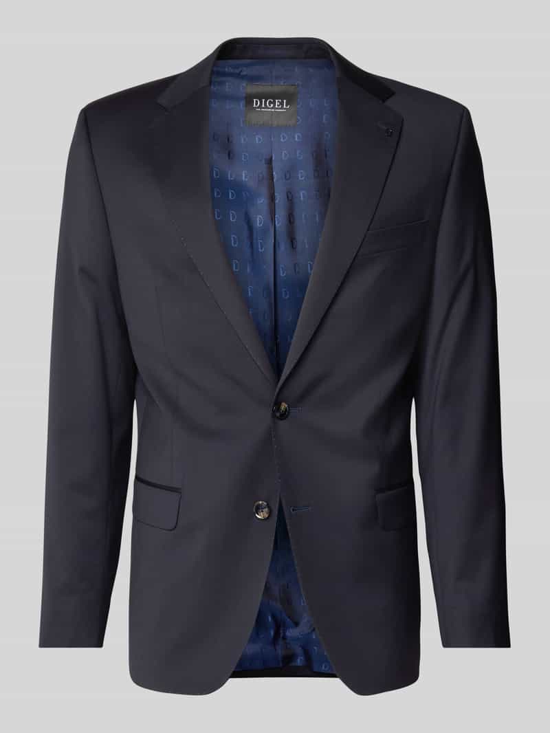 Digel Modern fit colbert met 2 knopen van scheerwolmix
