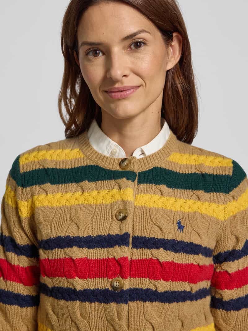 Polo Ralph Lauren Gebreid jack van wol met kabelpatroon
