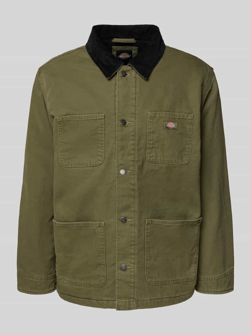 Dickies Jack met platte kraag en borstzakken