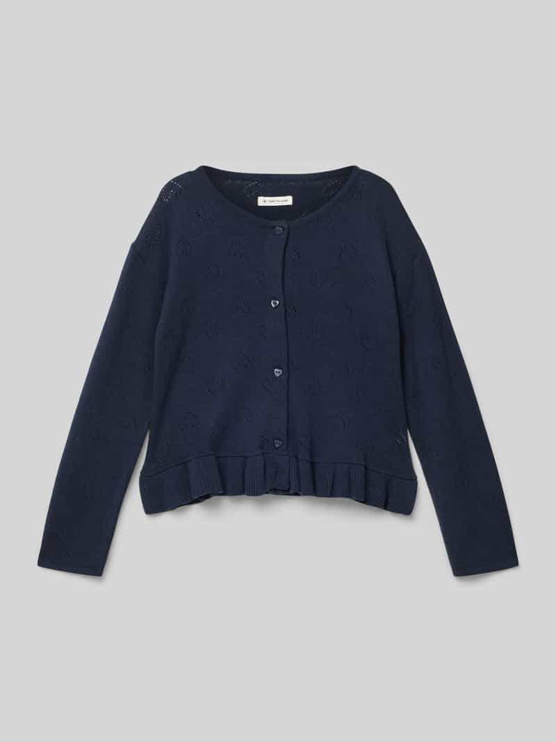 Tom Tailor Regular fit gebreid jack met volants