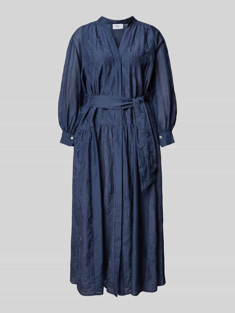 Marella Midi-jurk met strikceintuur model 'SETOLA'