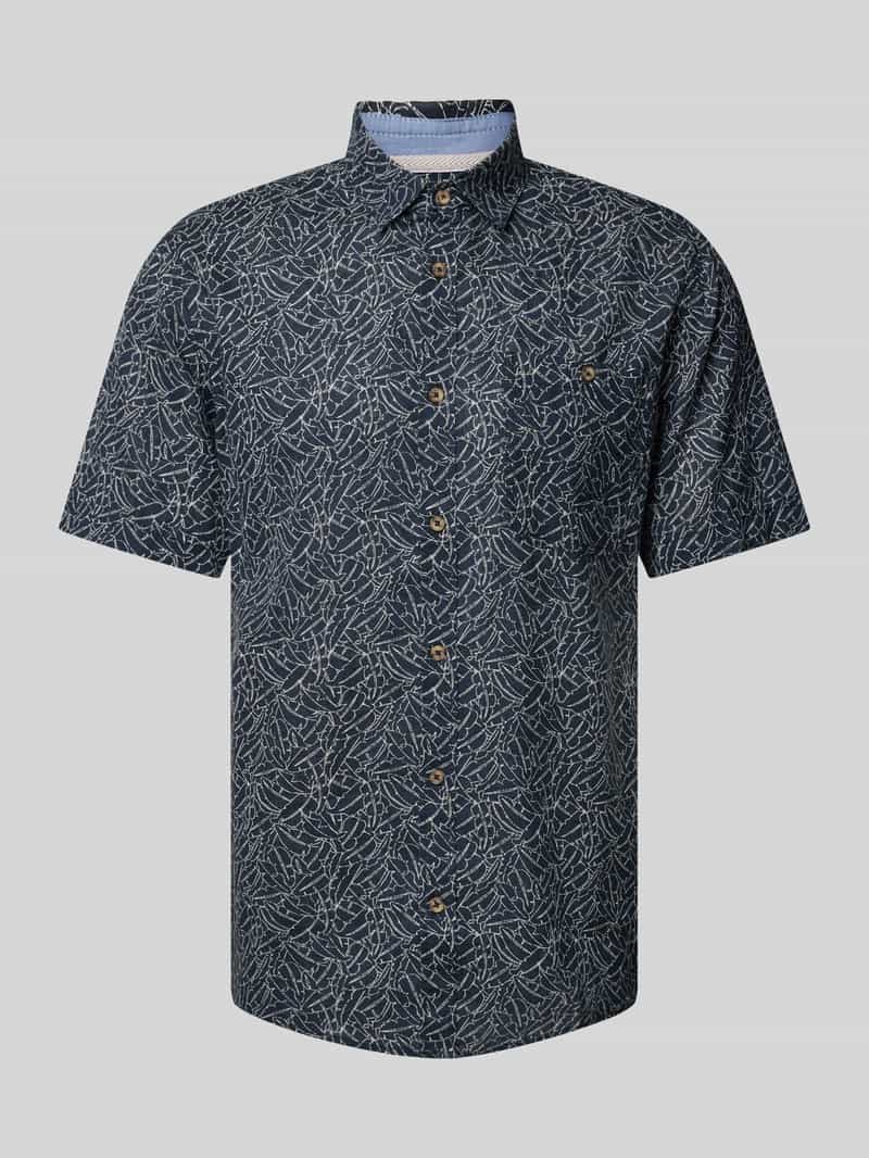 Tom Tailor Regular fit vrijetijdsoverhemd met all-over motief