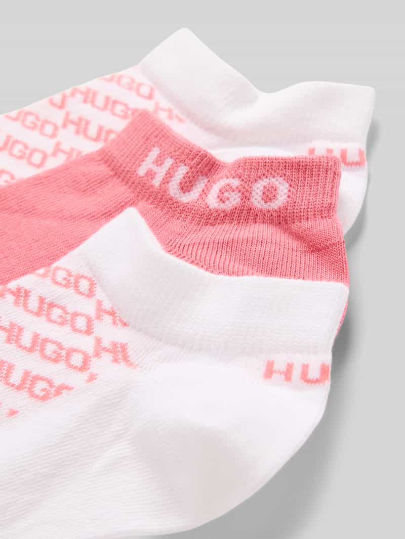 HUGO Sneakersokken in een set van 3 paar met logodetails