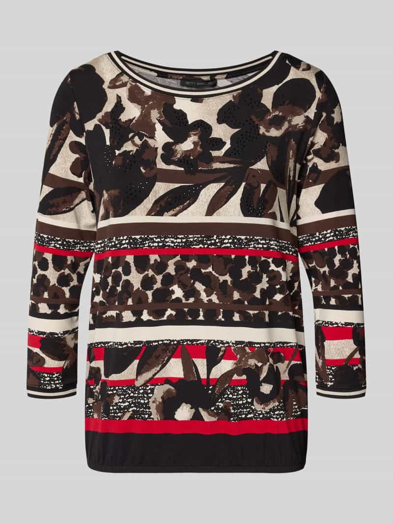 Betty Barclay T-shirt in all-over look met 3 4-mouwen