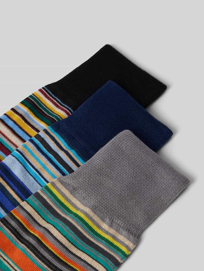 Paul Smith Sokken met ribboordjes in een set van 3 paar