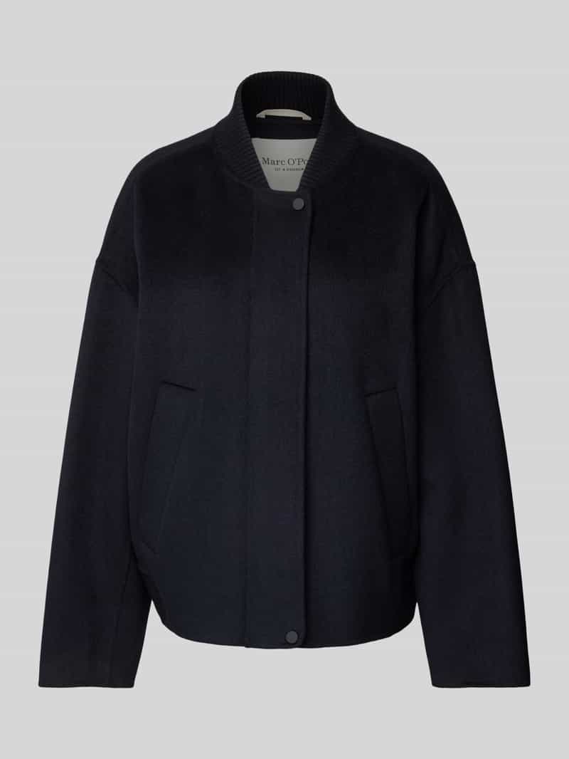 Marc O'Polo Relaxed fit wollen blouson met opstaande kraag