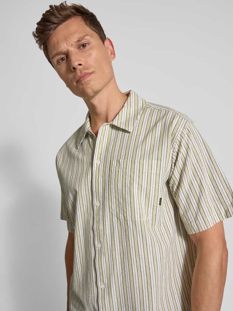 WOODBIRD Regular fit vrijetijdsoverhemd met borstzak