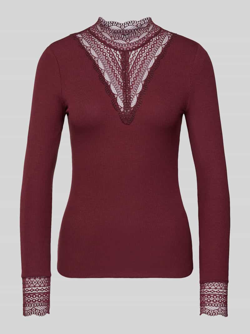 Only Slim fit shirt met lange mouwen van viscosemix model 'TILDE'
