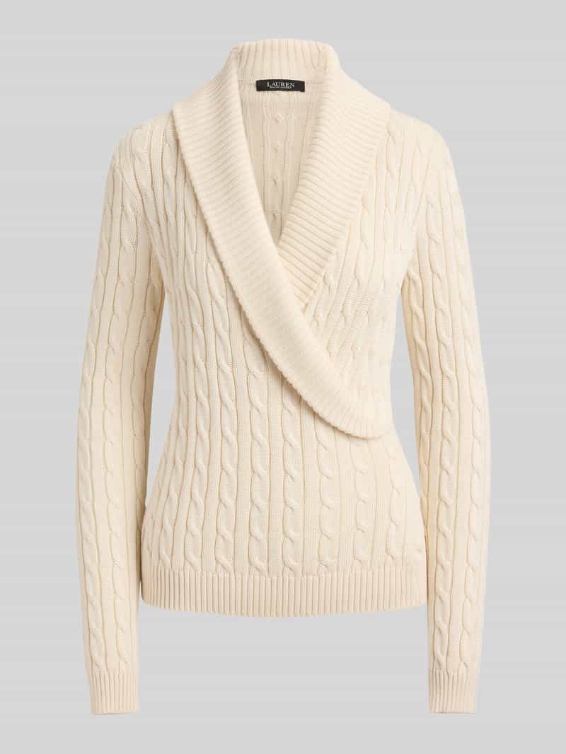Regular fit pullover van mix van katoen en viscose