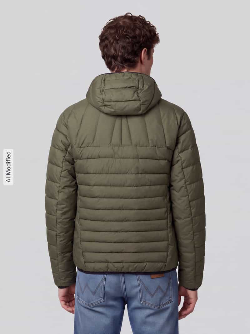 BOSS Green Regular fit gewatteerd jack met capuchon model 'OW_Urbanex'