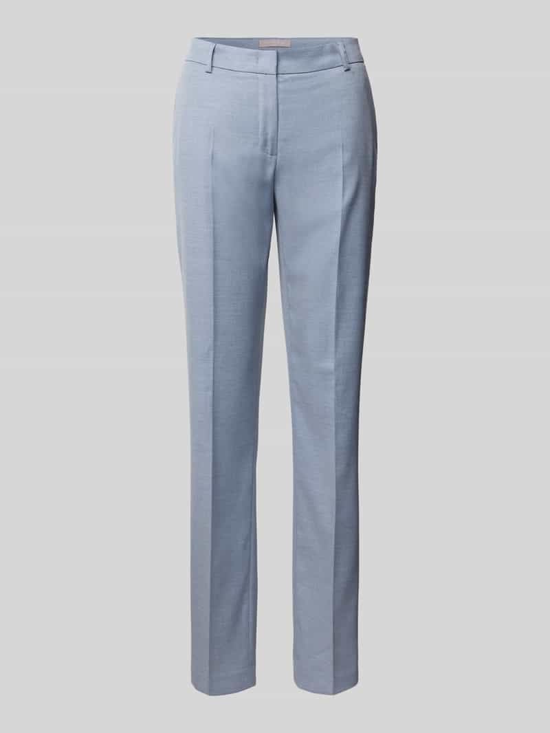 Stoffen slim fit broek met structuurpatroon