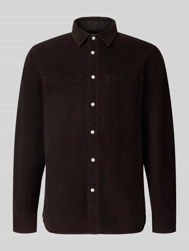 Barbour Regular fit corduroy overhemd van puur katoen