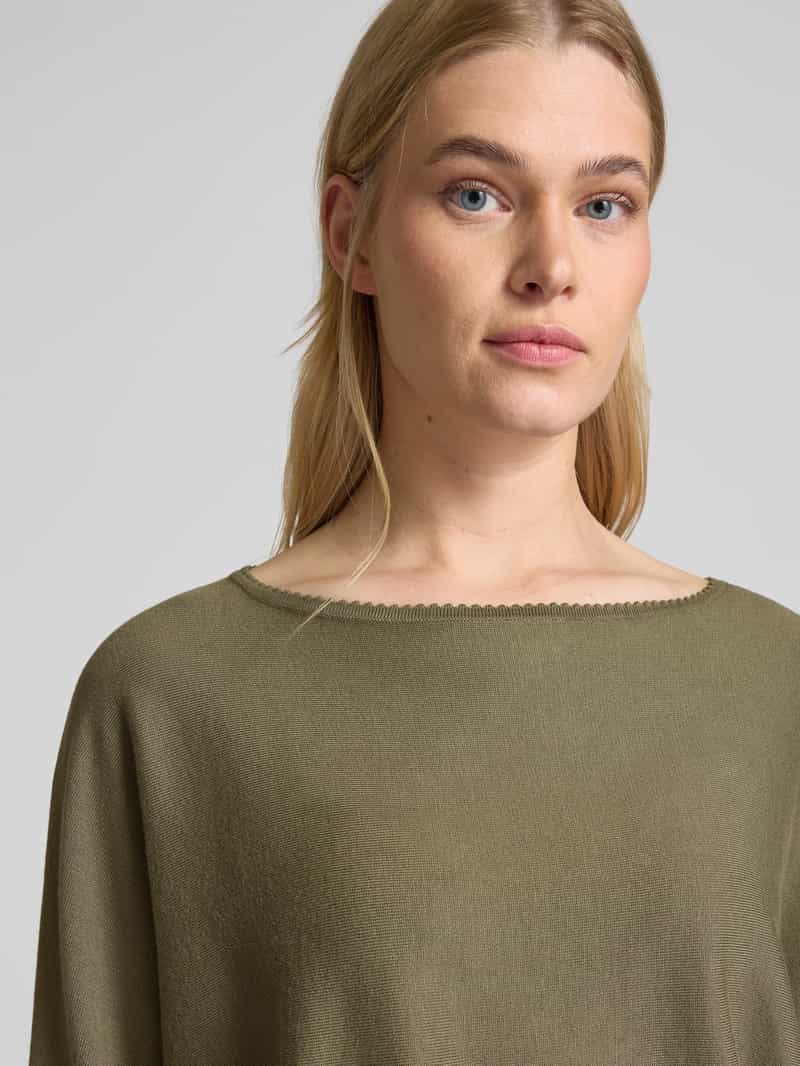 Zero Gebreide pullover met boothals