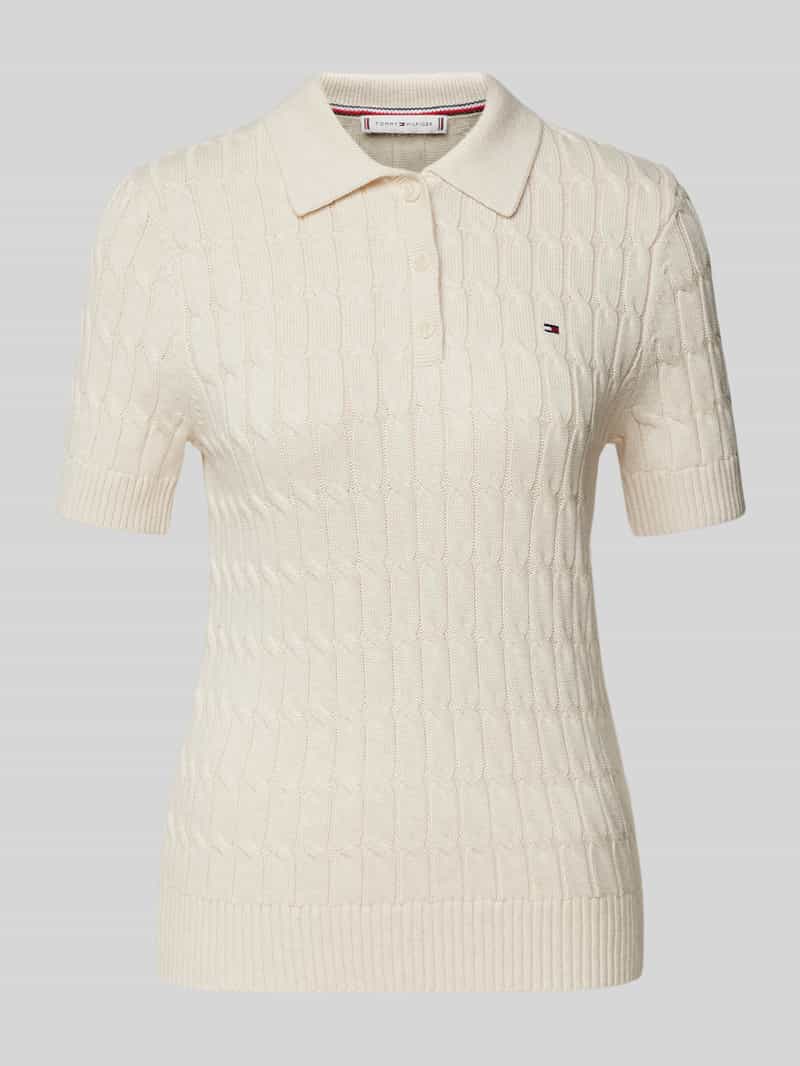 Tommy Hilfiger Gebreid shirt met kabelpatroon