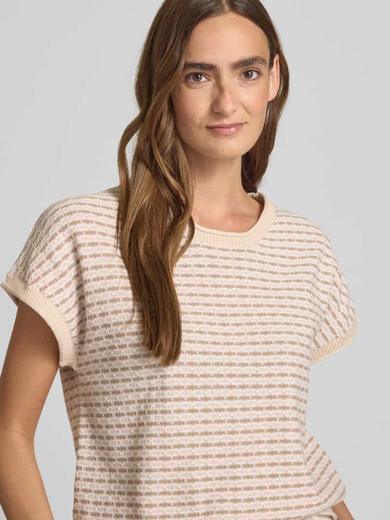 FREE QUENT Gebreid shirt met ronde hals model 'DODO'