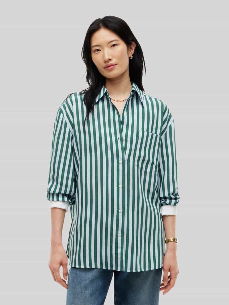 Tommy Hilfiger blouse met lange mouwen met viscose en nylonmix