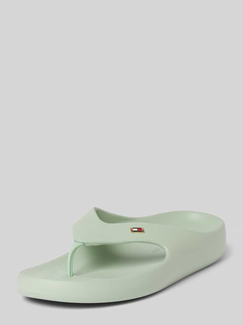 Tommy Hilfiger Teenslippers TH COMFORT BEACH SANDAL , dianette, zomerschoen, comfortabele schoen met kleine logoborduring