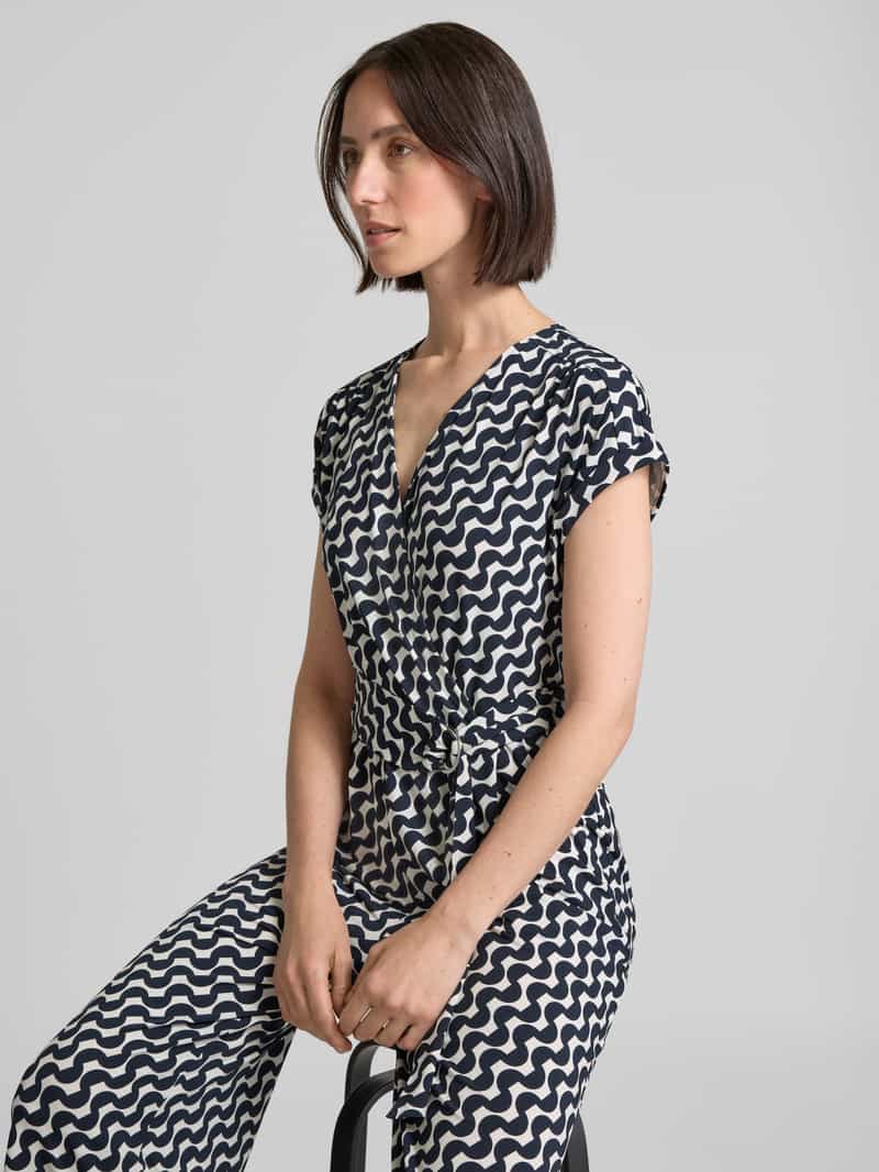 Betty Barclay Jumpsuit met V-hals en riem