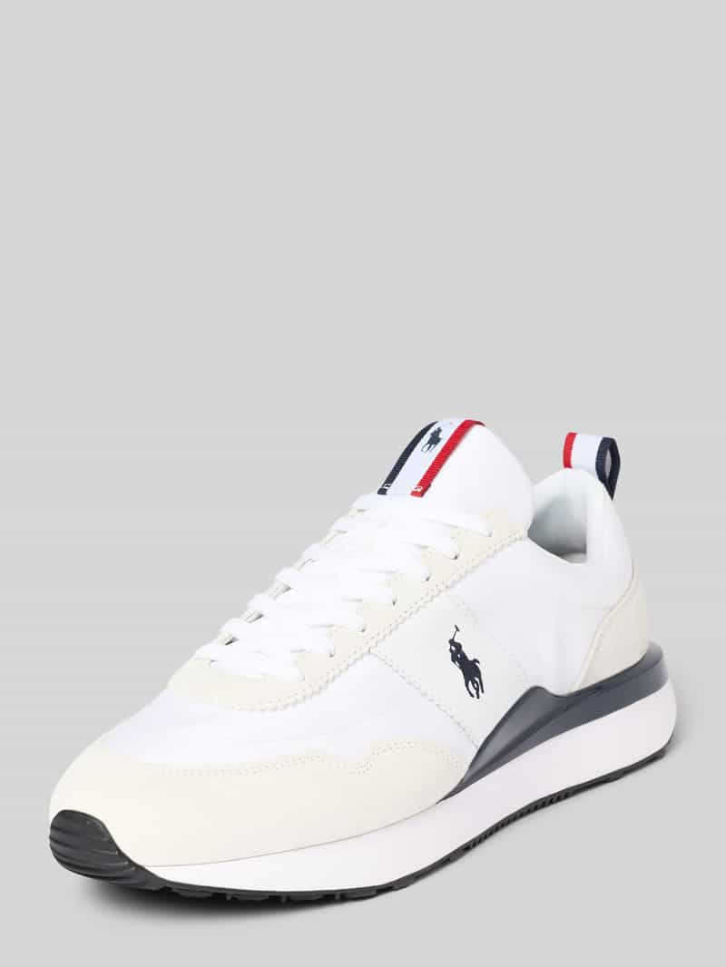 Sneakers van gecoate leer-mix model 'TRAIN 89'
