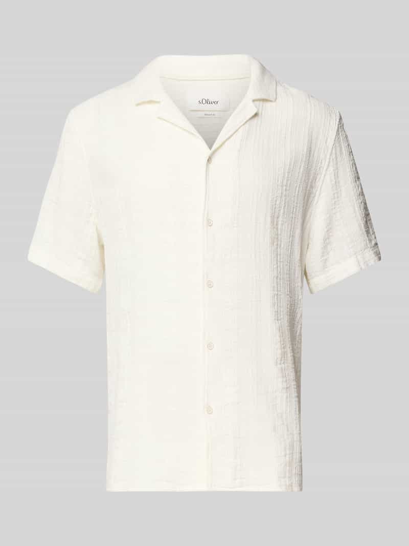 s.Oliver RED LABEL Oversized vrijetijdsoverhemd van puur katoen