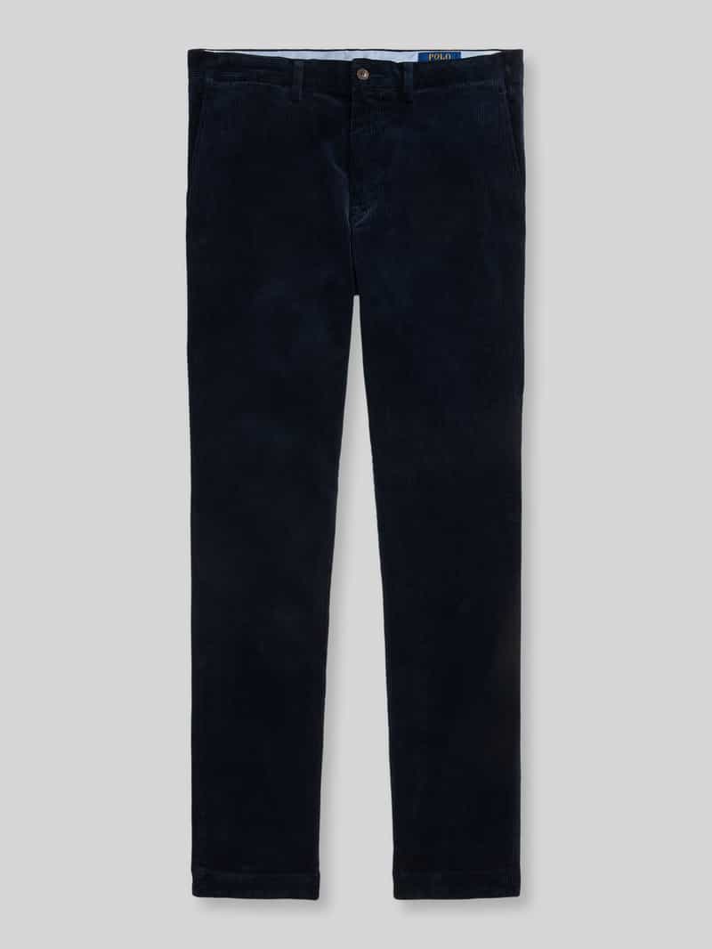 straight fit corduroy broek van katoenmix