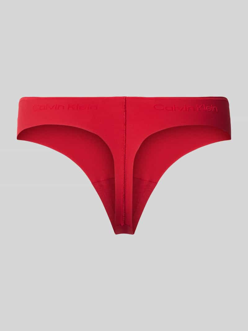 Calvin Klein String met naadloze materiaalverwerking rood, foto 2