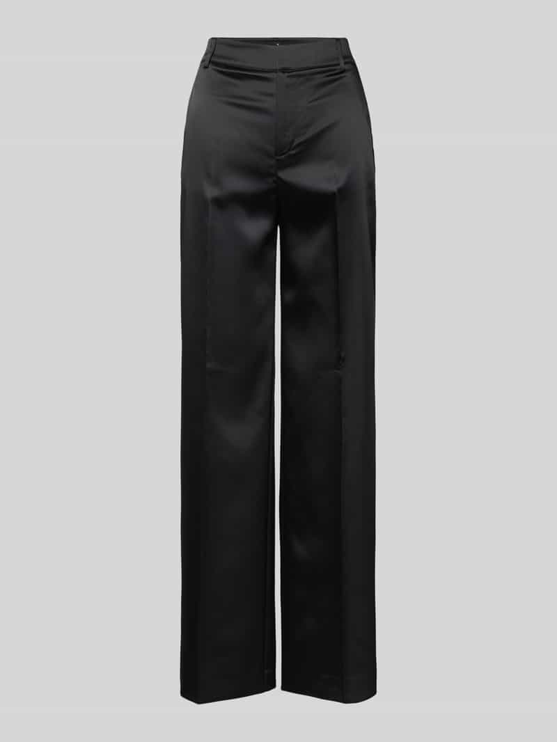 monari Wide leg broek met persplooien