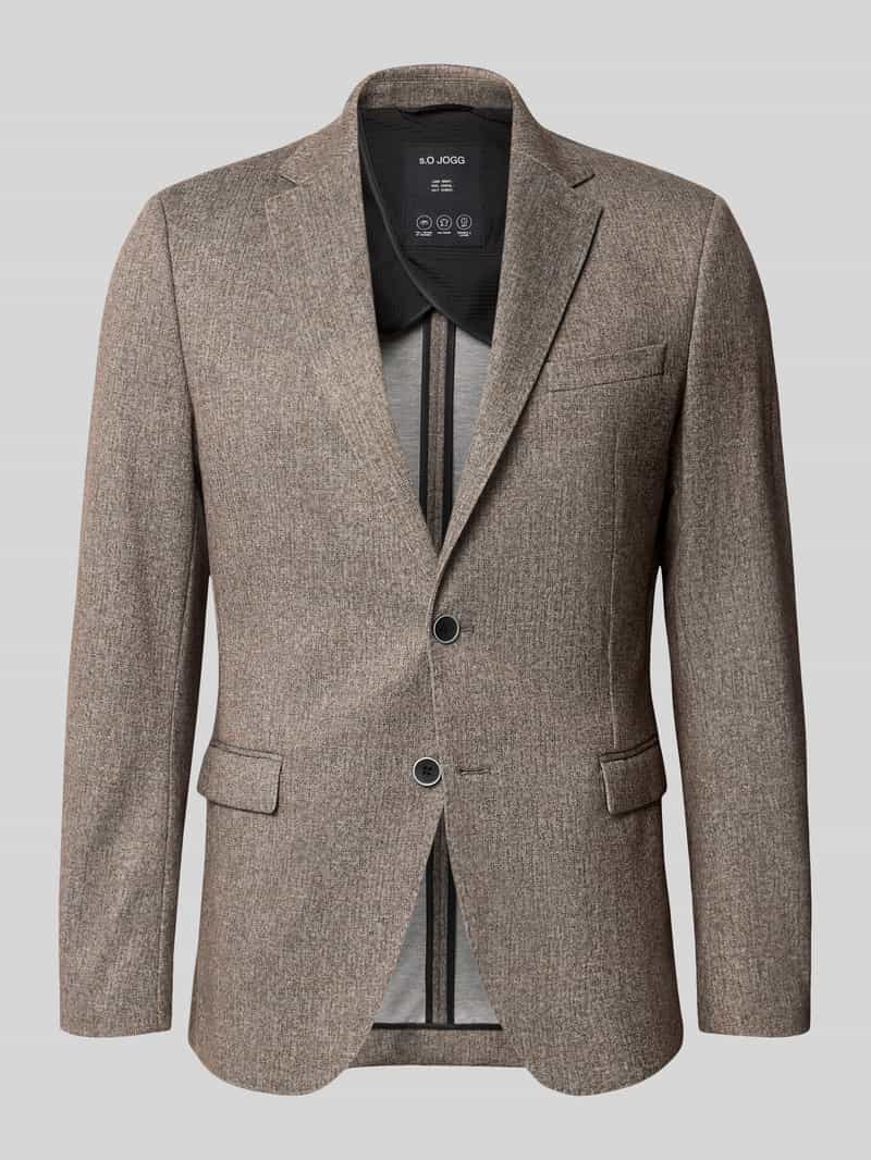 S.Oliver BLACK LABEL Regular fit colbert met katoen-aandeel