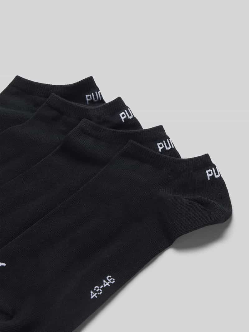 Puma Sneakersokken met labeldetail in een set van 4 paar