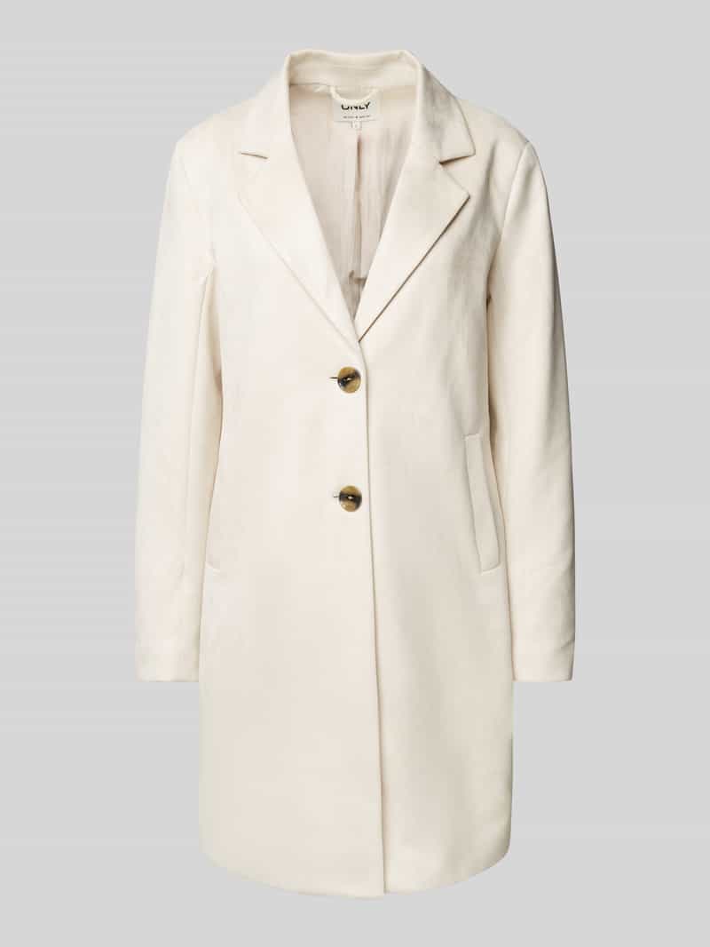 Only Regular fit lange jas met decoratieve knopen model 'DIANE'