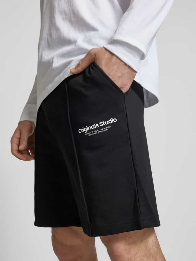 jack & jones Sweatshorts met labeldetail model 'KANE'