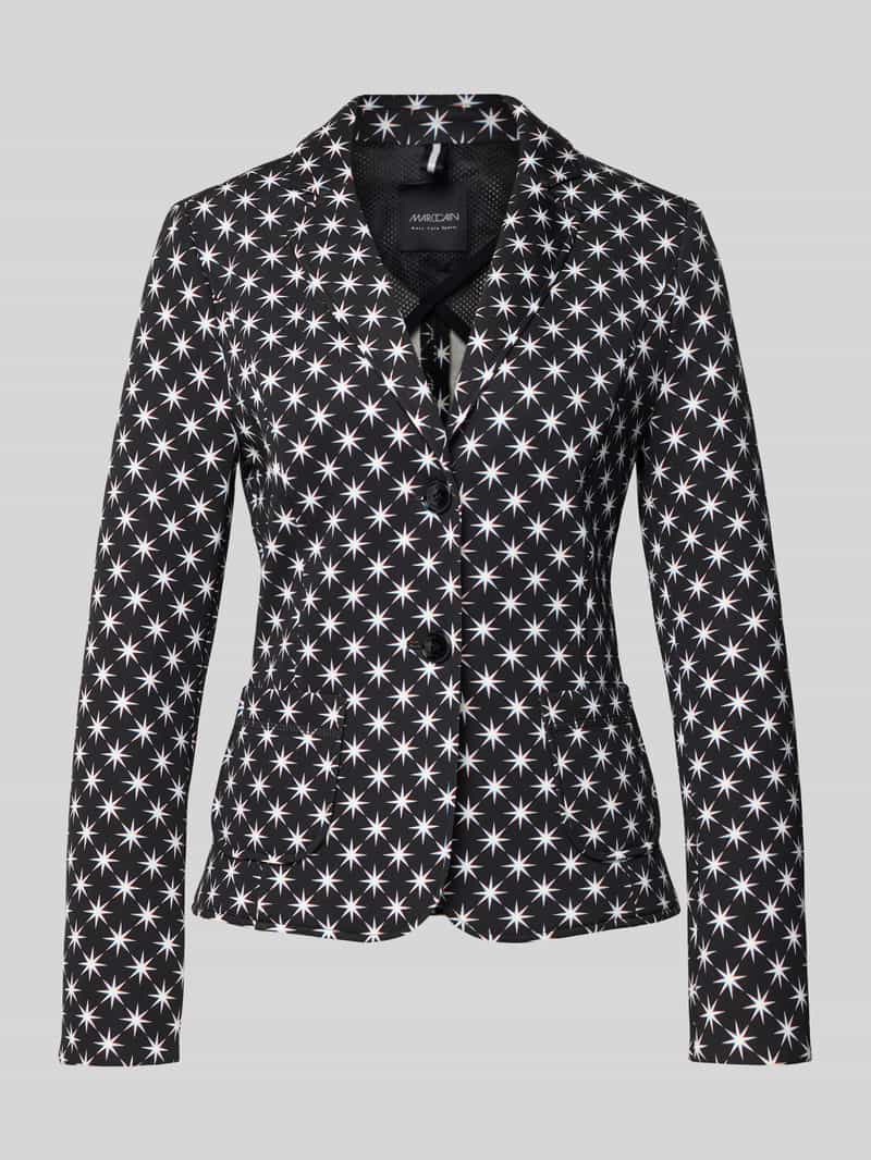 Marc Cain Slim fit blazer in all-over look