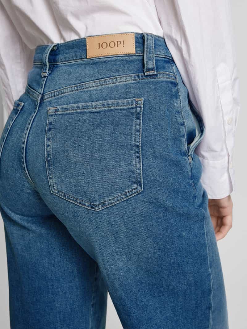 Joop! Wide leg jeans met steekzakken model 'Evi'