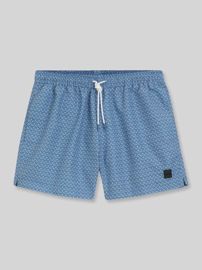 regular fit zwembroek met logopatch model ‘VIBE’ regular fit zwembroek met logopatch model ‘VIBE’