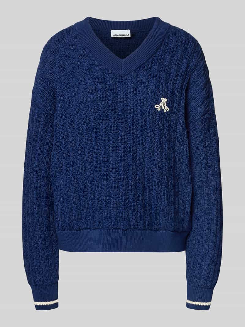 ARMEDANGELS Loose fit gebreide pullover van puur katoen model 'CAARLAS STRUCTURE'