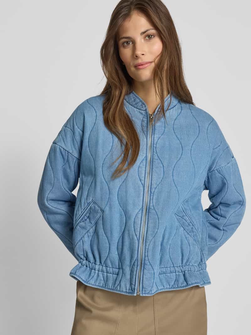 Jake*s Casual Jeansjack met doorgestikte naden