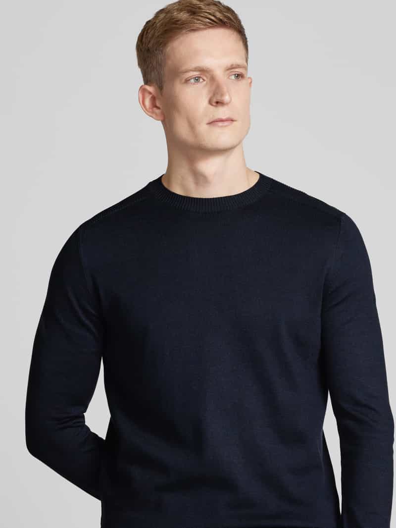 JOOP! Collection Gebreide pullover met ronde hals model 'Sergor'
