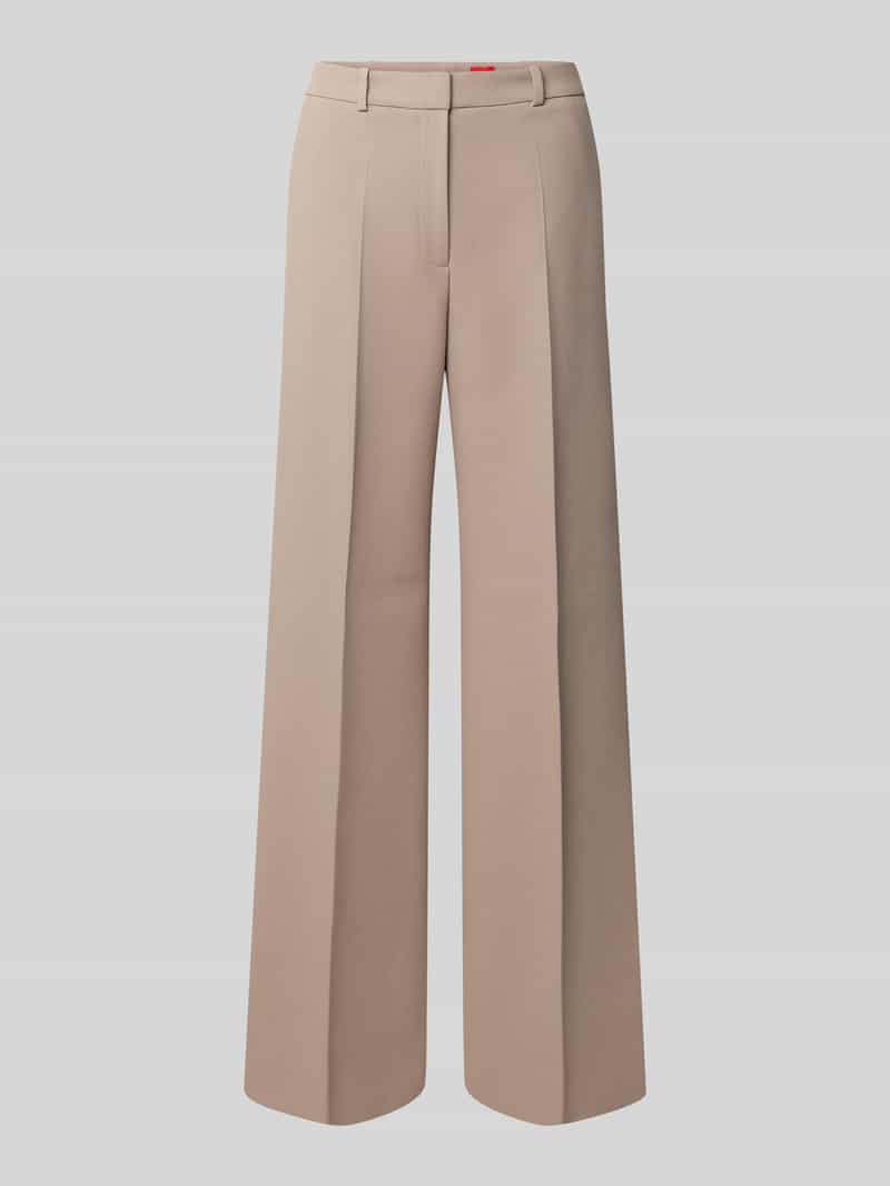 HUGO Wide leg stoffen broek met viscose model 'HASMINA'