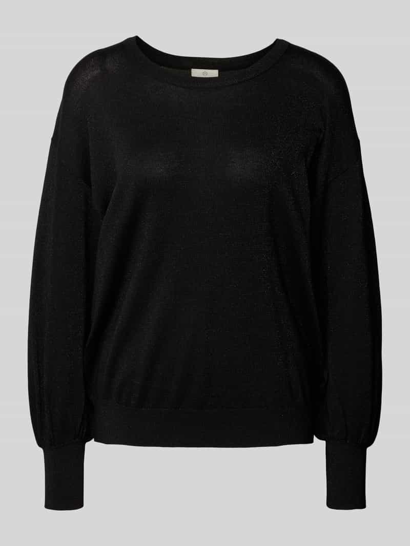 Kaffe Gebreide pullover met ribboorden model 'regina'