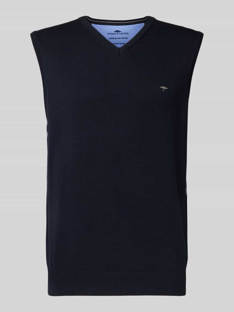 FYNCH-HATTON Spencer met logodetail model 'Slipover Superfine'