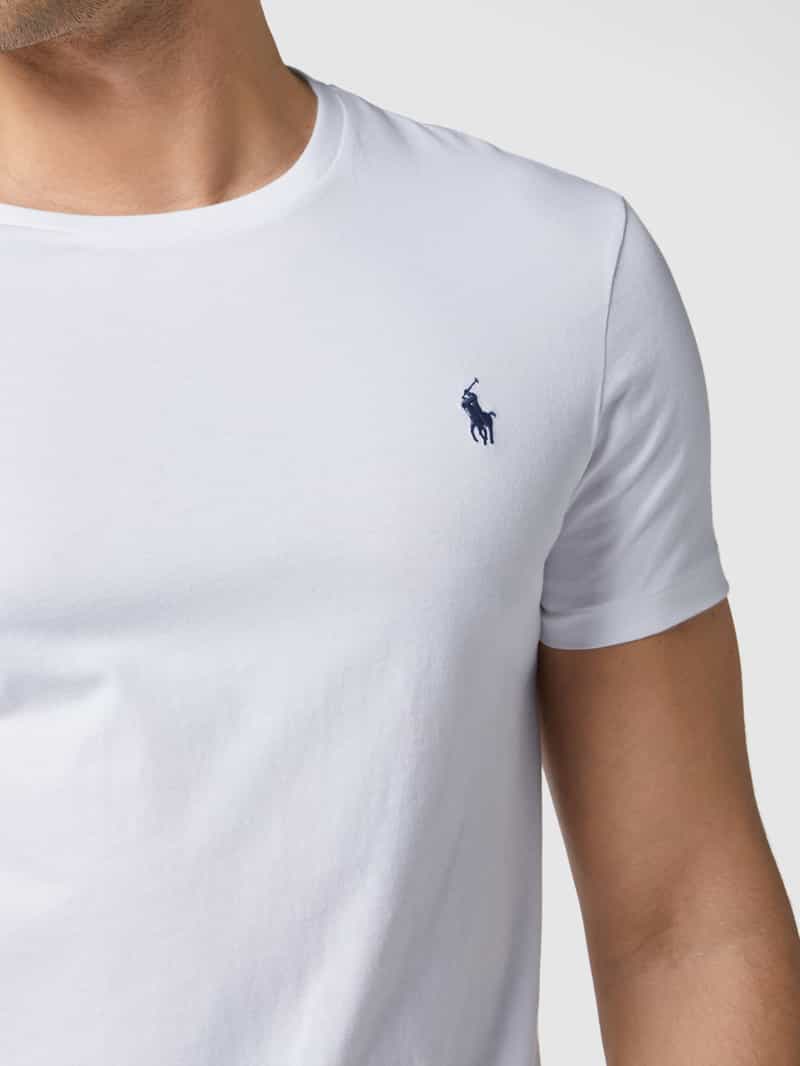 Polo Ralph Lauren Custom slim fit T-shirt met geborduurd logo