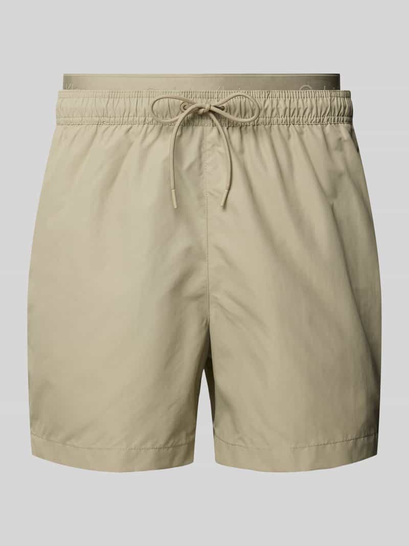 Calvin Klein Underwear Regular fit zwembroek in dubbele-laagjeslook