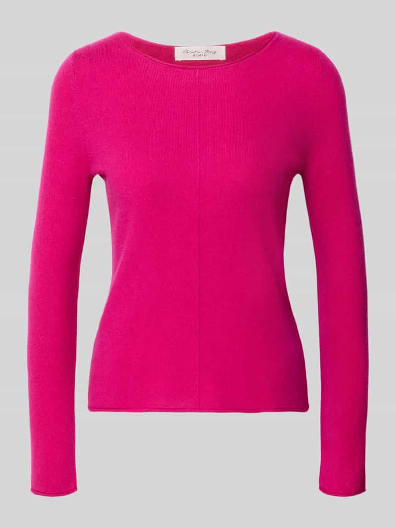 Regular fit gebreide pullover van puur kasjmier