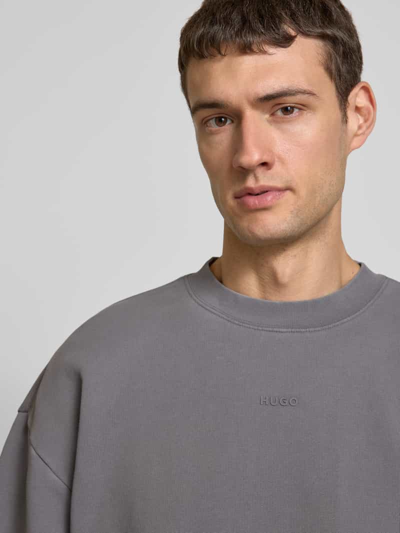 HUGO Sweatshirt met labeldetail model 'Dopaly'