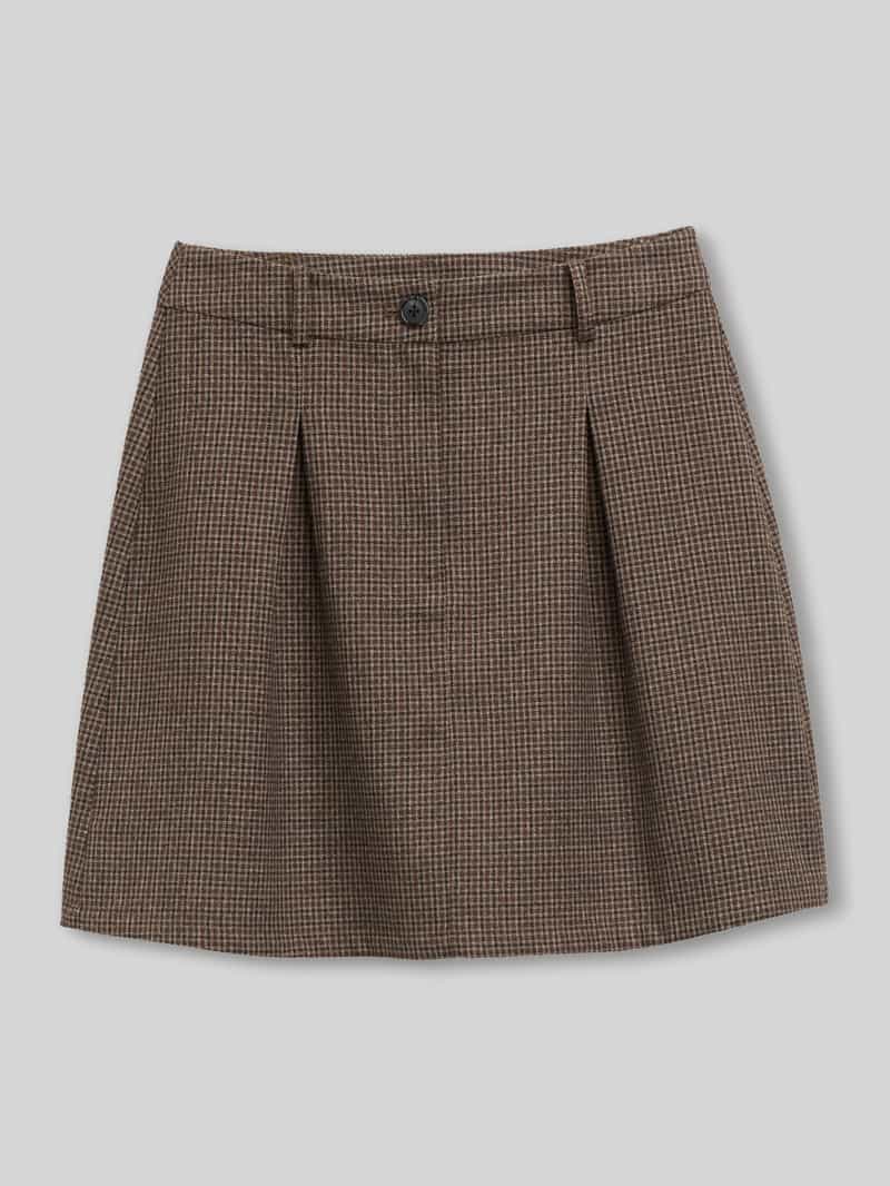 Tom Tailor Denim minirok van viscosemix met plooi