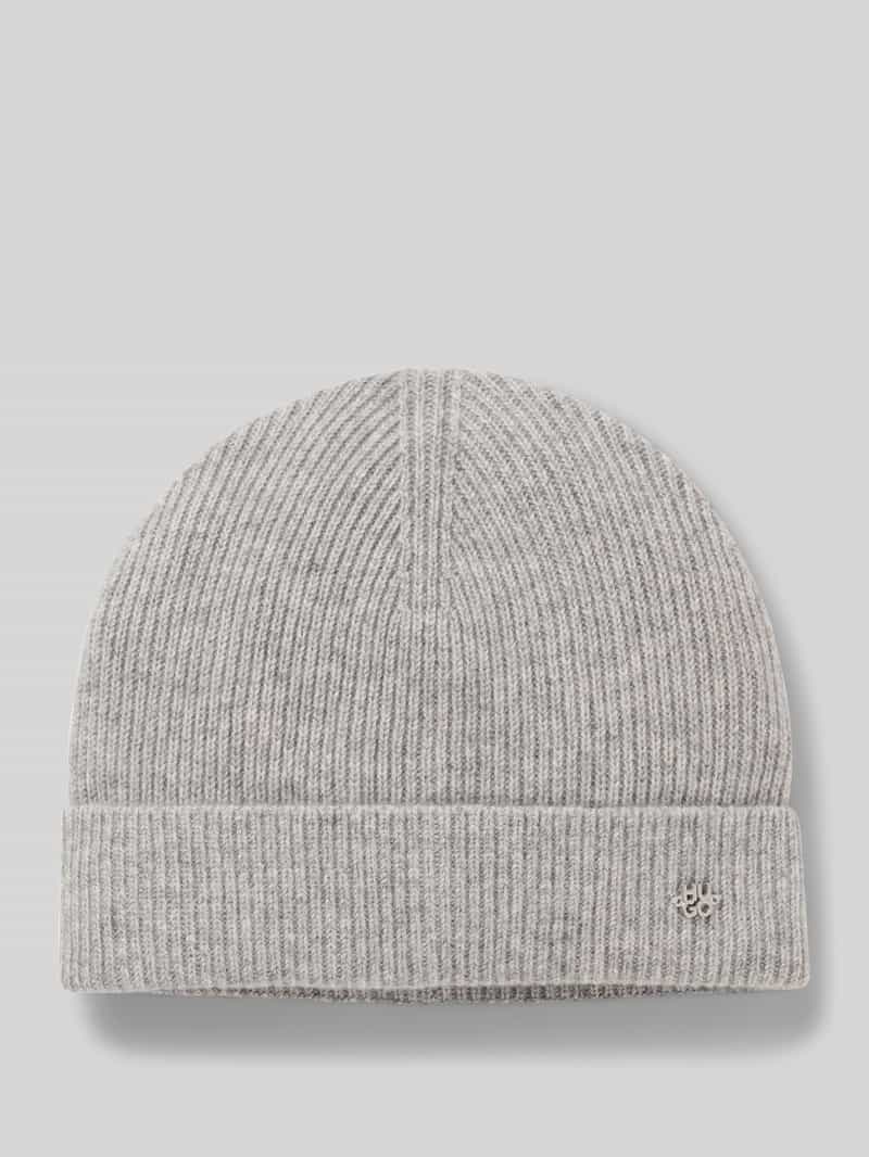 HUGO Beanie van puur kasjmier model 'XAMIROH'