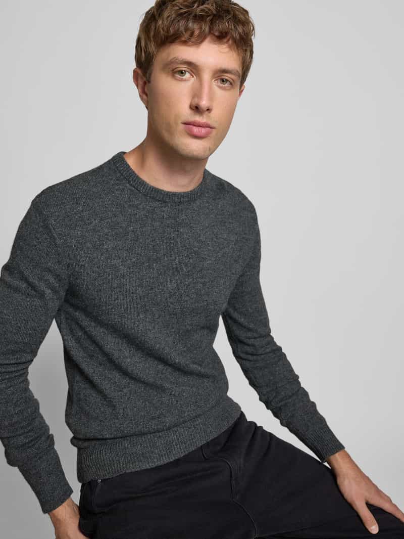 Blend Gebreide pullover met ribboorden model 'BRANKO'