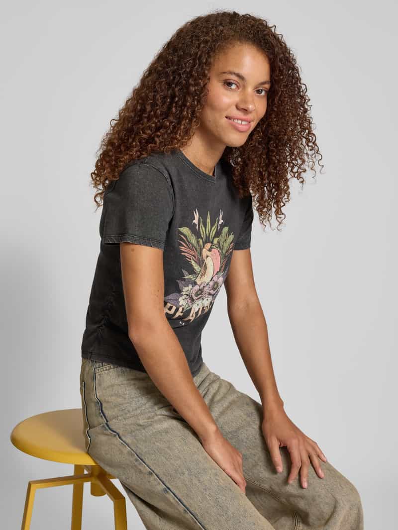 Only Regular fit T-shirt van puur katoen model 'LUCY LIFE'