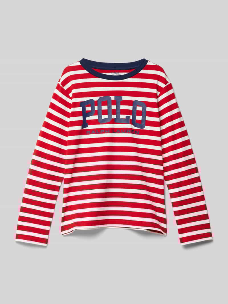 Polo Ralph Lauren Teens Shirt met lange mouwen en labelprint
